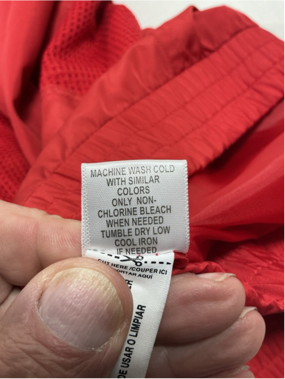Womans Excellent Studio Works Adjustible Sleeve Full Zip Windbreaker PXL Red - Picture 5 of 6